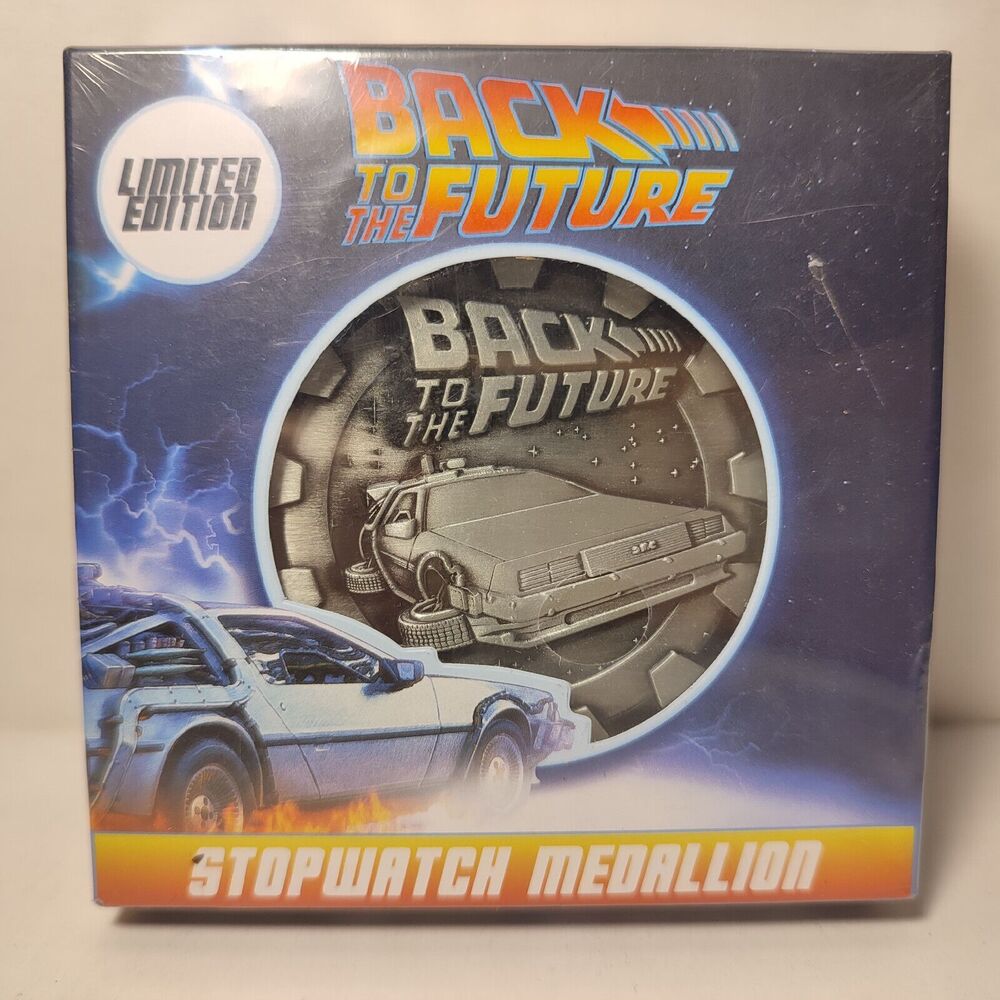 Back to the Future Limited Edition Stopwatch Medallion Official Metal Figurine